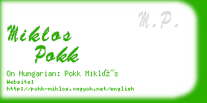 miklos pokk business card